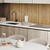 Vinyl Tiles With Decor For Kitchen Or Bathroom Natural Bamboo Texture 6X60X30 Cm