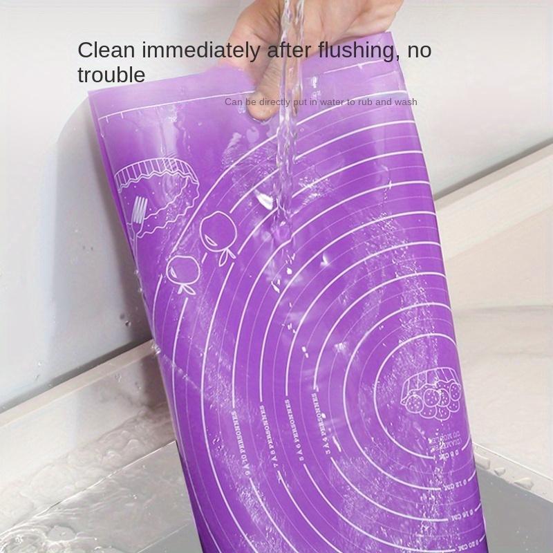 1pc Thick Silicone Baking Mat with Ruler Non-Stick, Dough Mat for Baking, Cookies, Bread Kitchen Tool