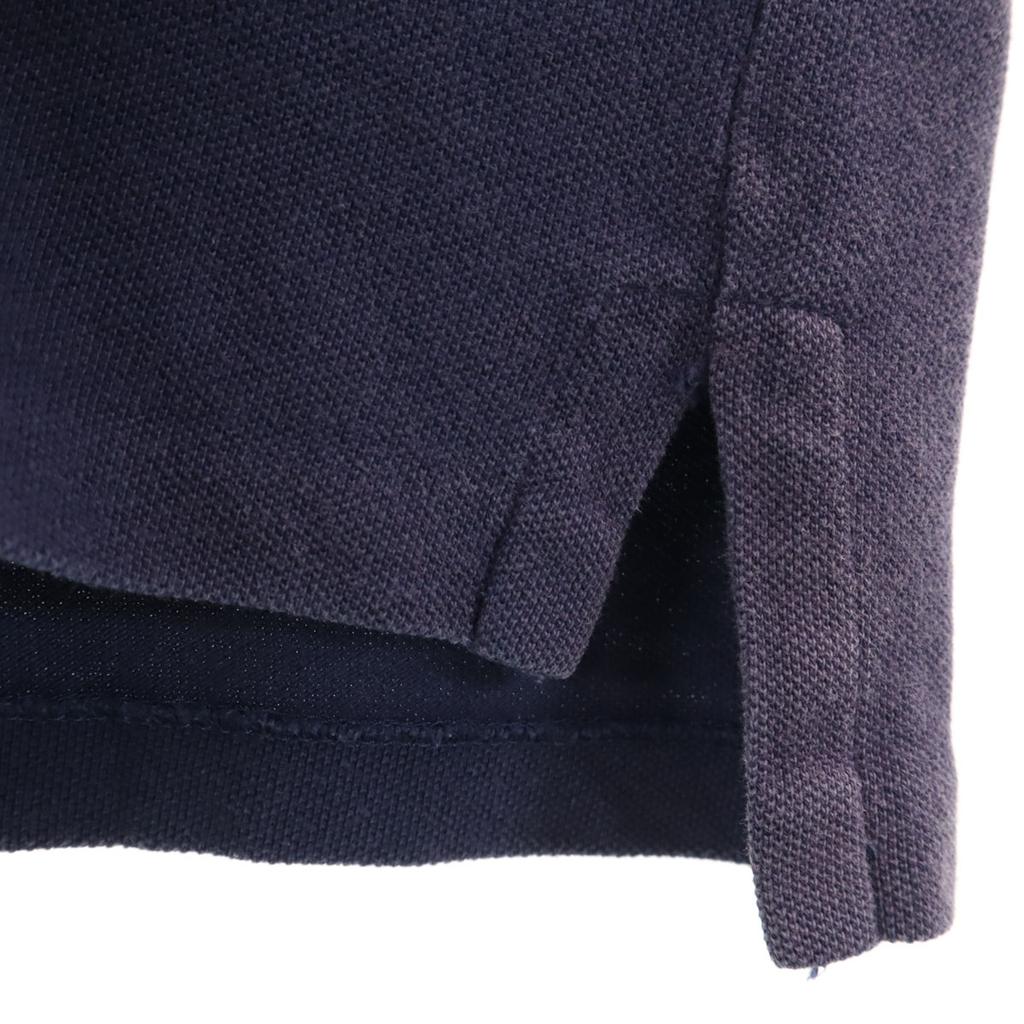 Polo Ralph Lauren Short Sleeve Polo Shirt L Navy Kanoko Fabric Men's Used