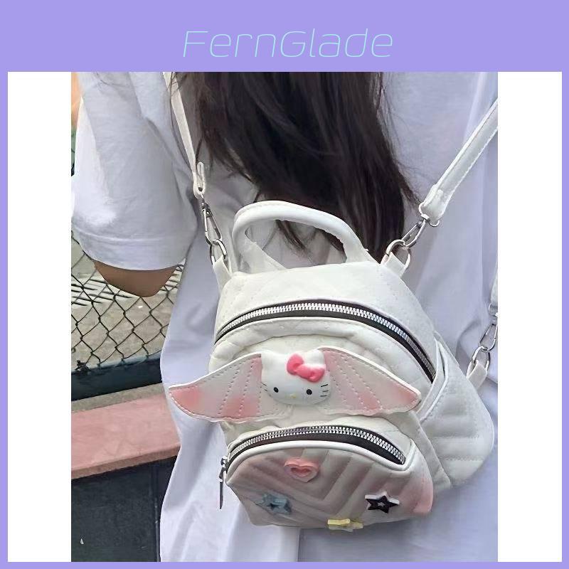 Cartoon Hello Kitty Backpack For Girls And Boys With Pu Material And Cute Design For Daily Use