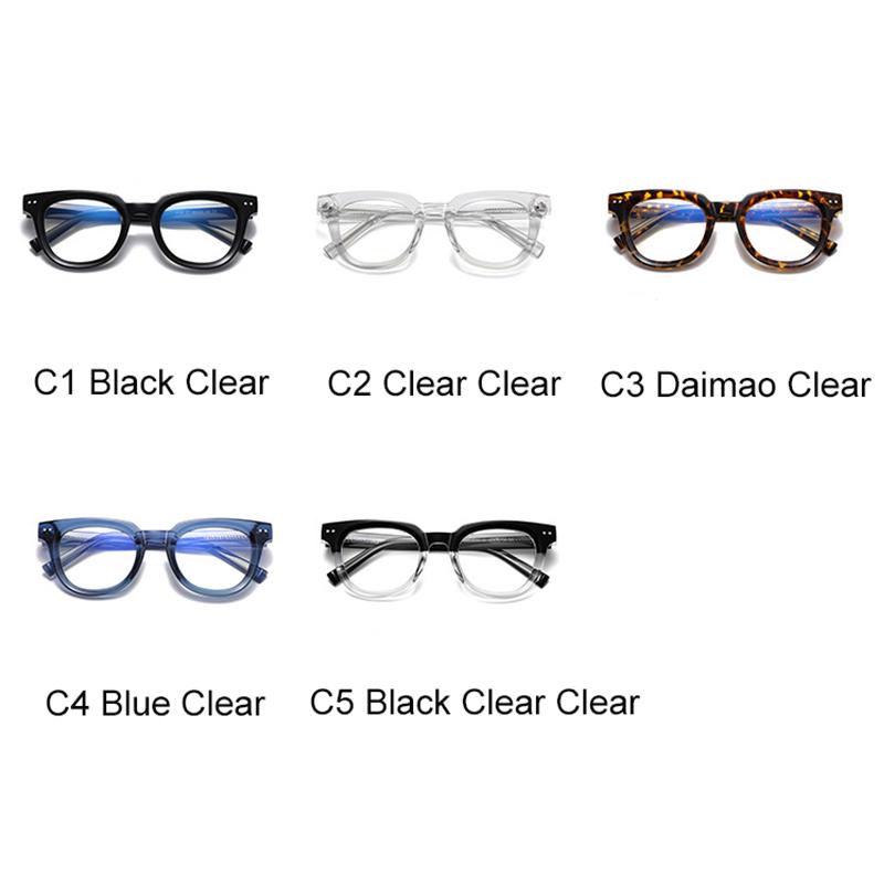 Spring Hinge Vintage Round Reading Glasses Women Men TR90 Blue Light Clear Readers Eyeglasses Magnifier Presbyopic Diopter 0~6.0