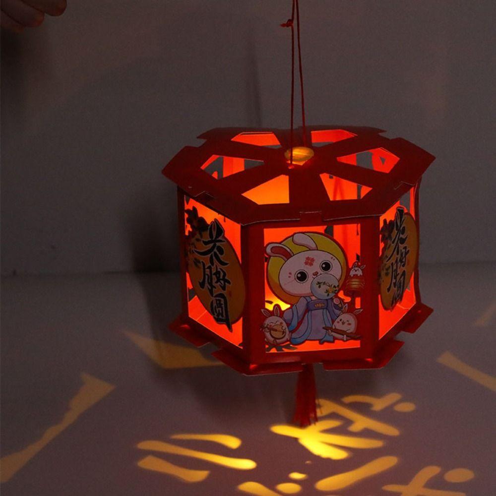 10pcs DIY Material Lantern Light Built-in Lamp Wicks Lamp Easy To Use Lantern LED Wick Party