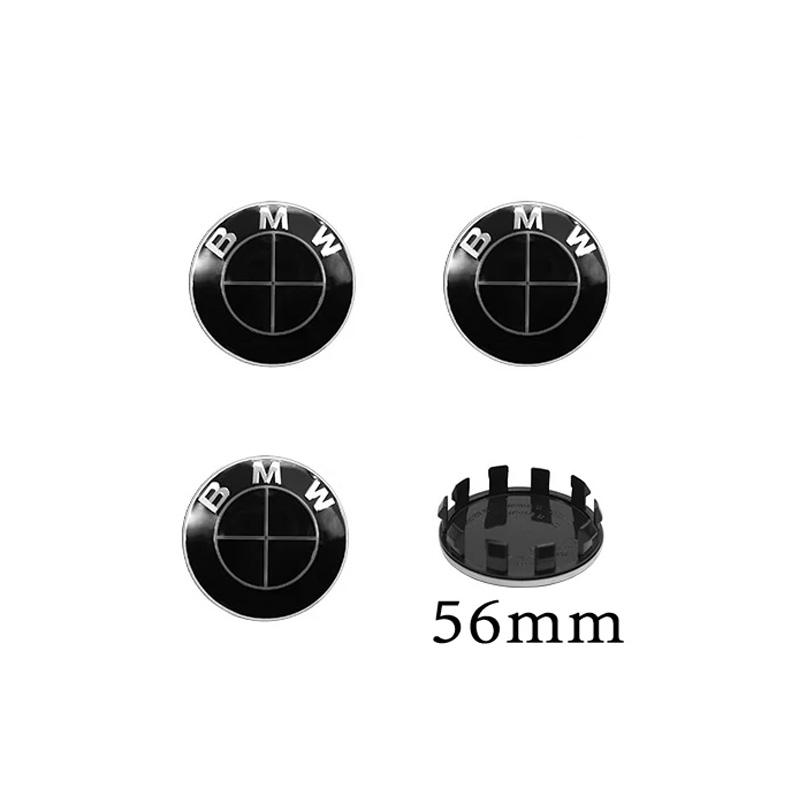4 Stück 68mm 56mm Felgenmittekappe Radnabendeckel Integrierte Kappe Logo Für BMW E36 E46 E90 E60 E39 F30 F20 X5 E70 E53 G30 E91