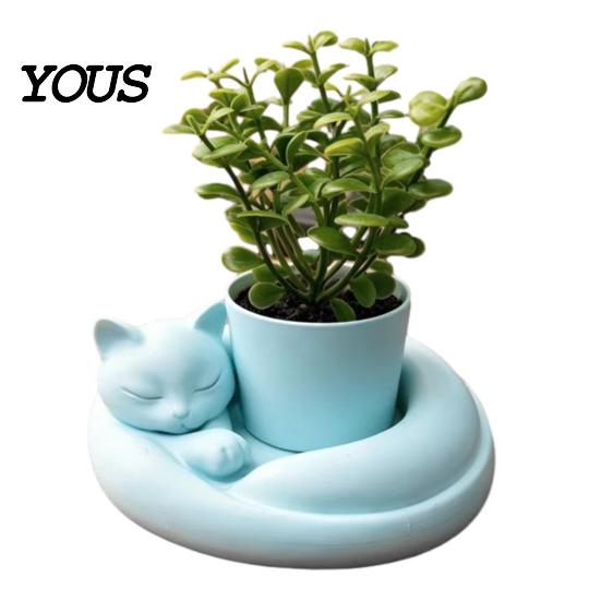 Desktop Plant Pot 3D Printed Succulents Planter, Creative Mini Flower with Artistic Sculptural Design, Planter Small Desk Decor for Office Bedroom