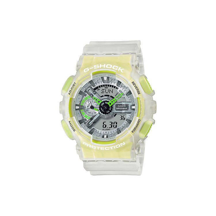 

G-Shock Ice Tough Series Waterproof Shockproof E-Sports Ice Tough Quartz Movement Resin Strap Men watches Gray GA-110LS-7A Regular Watch Box,Beige Case