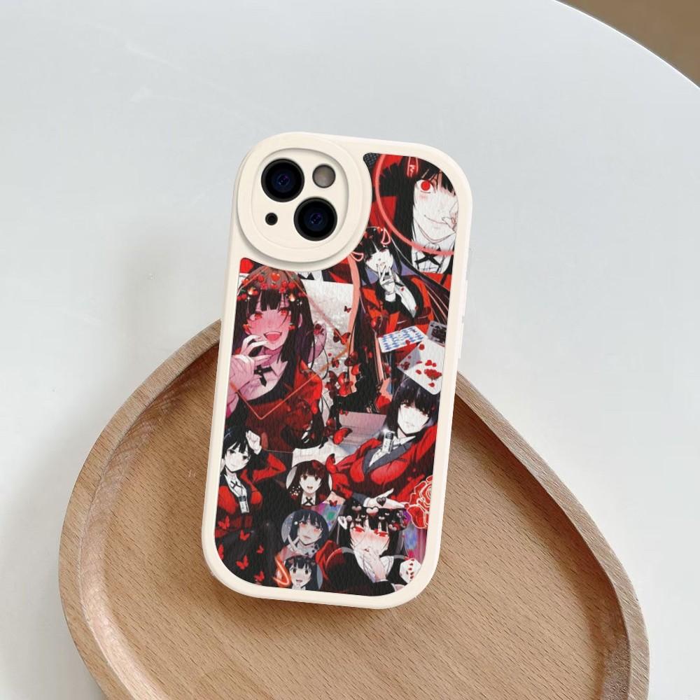 Japanese Anime Kakegurui Jabami Yumeko Phone Case Hard Leather For iPhone 16 13 12 Mini 11 14 Pro Max Xs X Xr 7 8 Plus Fundas