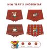ZYZ Kids Boxer Briefs Cartoon New Year Pure Cotton Horse Foal Category A Underwear