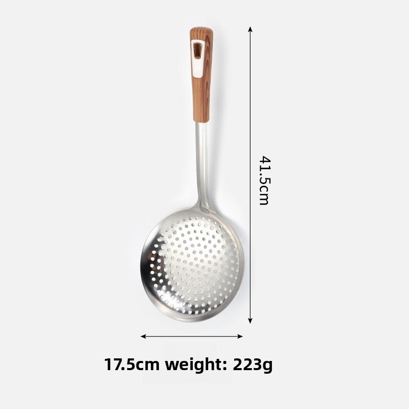 Thickened Domestic Kitchen Drain and Oil-separated Noodles Dumpling Spoon