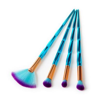 Neues 4-teiliges Diamant Kosmetik Augenbrauen Lidschatten Pinsel Make-up Pinselsets Kits Werkzeuge