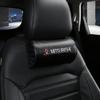 1/2pcs Car Carbon Fiber Seat Headrest Neck Pillow Head Cushioning Accessories for Mitsubishi l200 Pajero Outlander Lancer X Z30