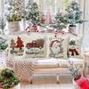 Christmas Pillow Covers: Festive Designs - Truck, Snowman, Santa, and Trees for Holiday Decor sofas, bedroom pillow covers