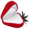 Red Strawberry Ring Box Personalized Jewelry Ring Gift Box for Proposal Engagement Wedding Gift