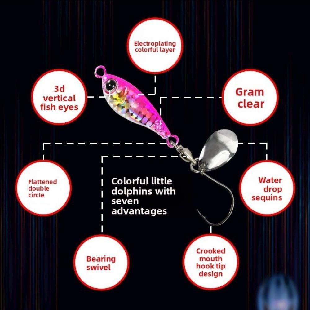 2pcs Jigging Fishing Lure fishing Hook Spinnerbait Cast Shore Cast Lure  Pike Fishing