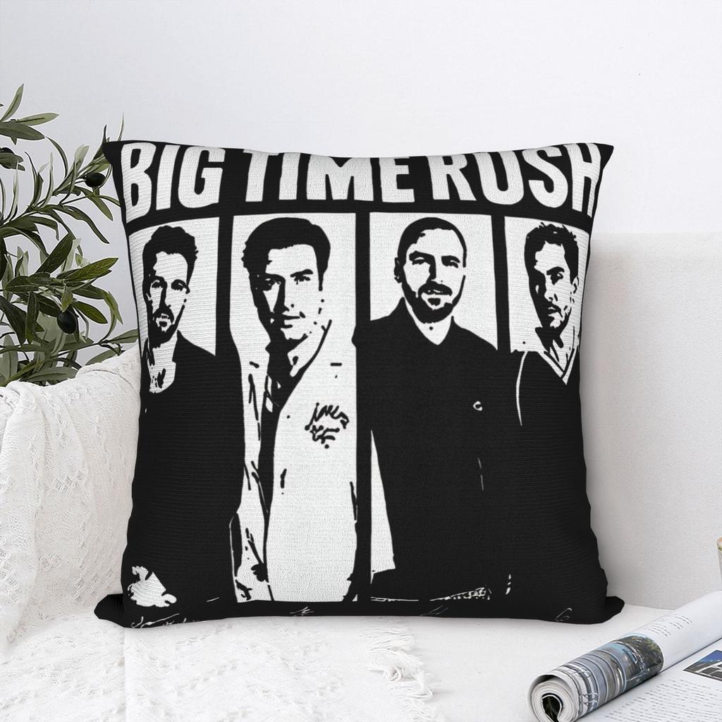 Decorative Pillowcases BTR IN REAL LIFE WORLDWIDE 2025 TOUR Big Time Rush Car Throw Pillow Case Cover Square Multi Size