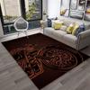 3D Retro Motorcycle Vintage Carpet Rug for Home Living Room Bedroom Playroom Sofa Doormat Decor,Kid Area Rug Non-slip Floor Mat