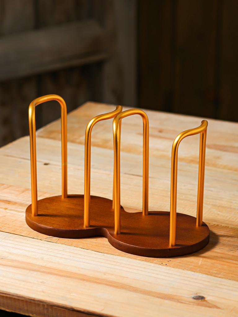 Disposable Cup Cup Holder Home Paper Cup Holder Desktop Coffee Table Storage Shelf Tea Cup Coffee Bamboo Cup Holder