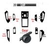 Fits 20 Jaguar XEL models: Carbon Fiber Console Gear Stickers for Color Change