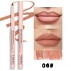 Monochromer drehbarer Lipliner, Lippenstiftstift, Make-up, nicht leicht zu entfärben, langanhaltender wasserfester matter Konturen-Lipliner