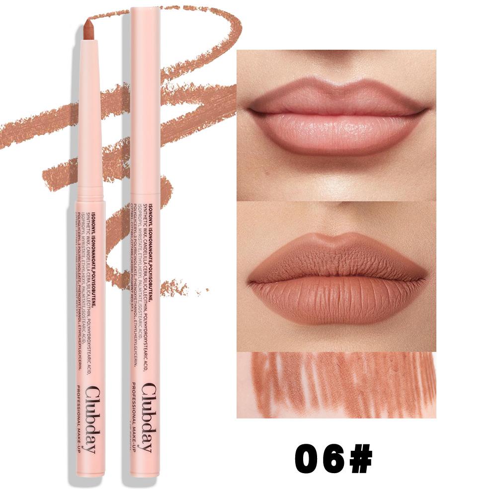Easy Coloring Rotary Lipstick Pen Lasting Makeup Matte Natural Lipstick Lipliner