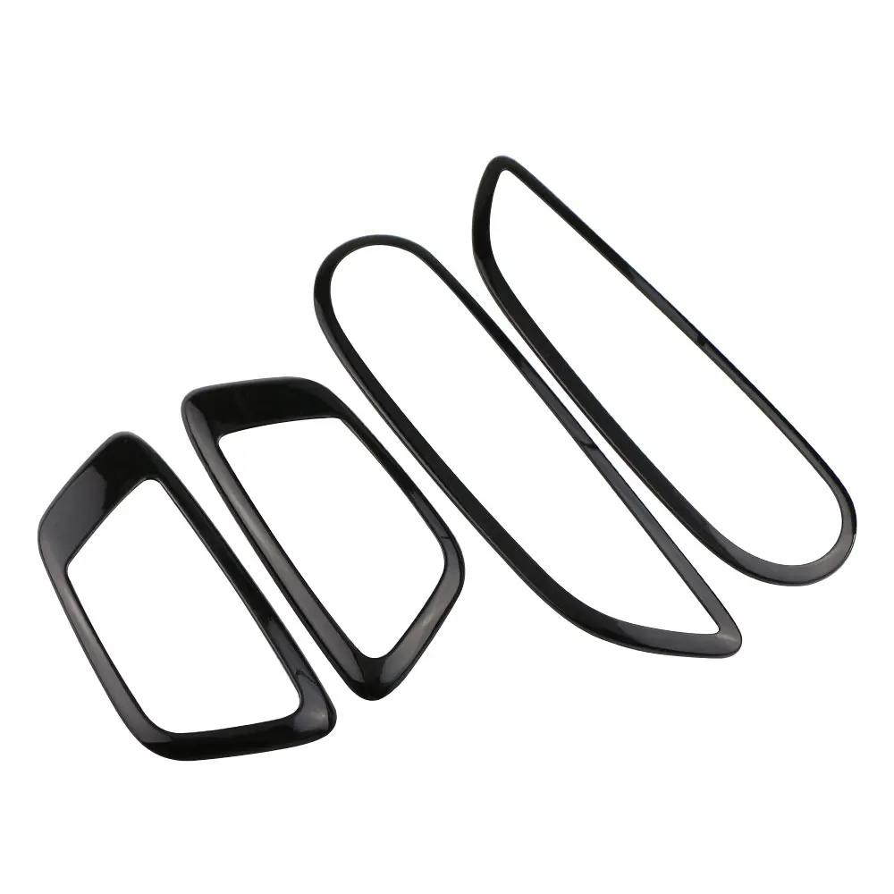 Car Door Handle Panel Frame Cover for Ford Fiesta 2009 - 2013 Decoration Sticker 4Pcs ABS Trim Interior Accessories