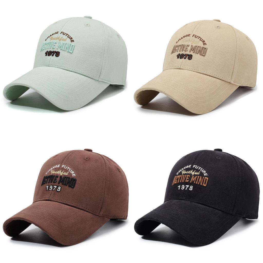 Classic Baseball Cap With Embroidered Letters For Outdoor Sun Protection
