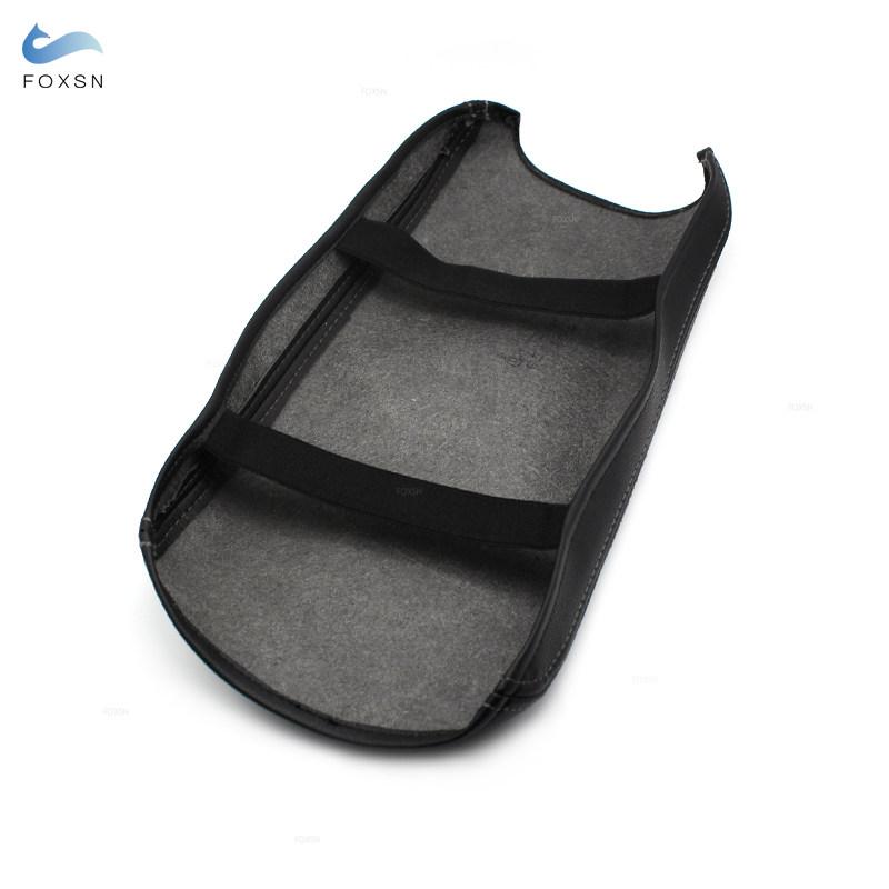 Black Microfiber Leather Car Accessories Center Console Armrest Box Cover Trim For Toyota Camry 2012 2013 2014 2015 2016
