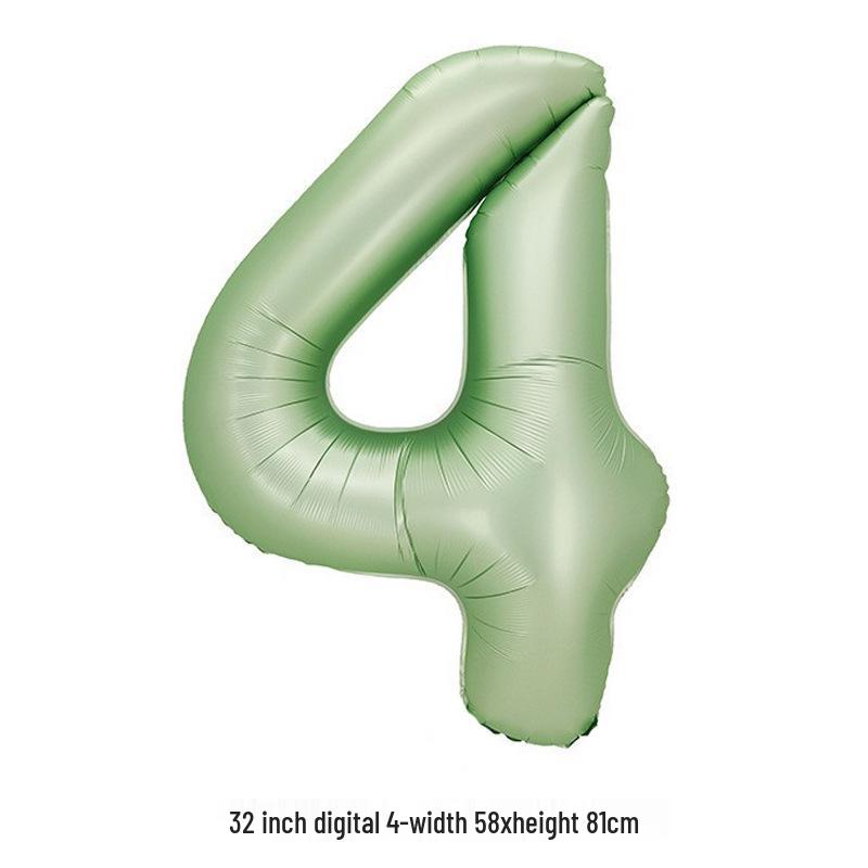 32-Inch White Number '40' Birthday Balloon, Aluminum Foil Party Decoration Prop