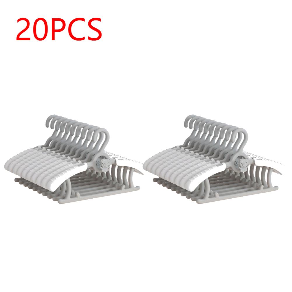 20/30Pcs Extendable Baby Nursery Closet Hanger Space Saving Kids Clothes Hanger for Girl Boy Toddler Kids