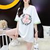 Plus Size Women's Summer New Chinese Fashion Loose Slimming Temperament Short Sleeved Top