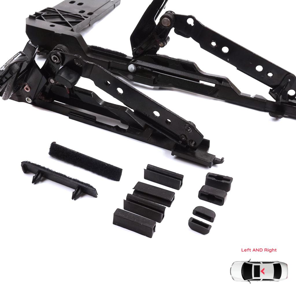 ESR23-1 Sunroof Lifting Angle Hatch Runner Repair Kit With Connection Plate for Mercedes W124 S124 C124 190 W201 1247800512 1247800612