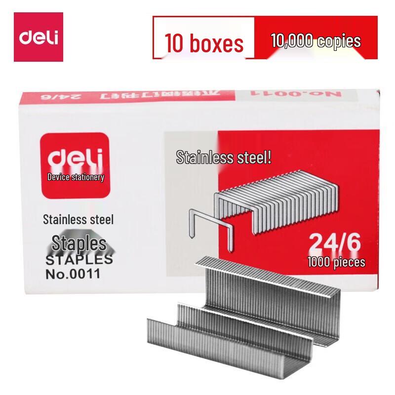 Deli Stainless Steel 24/6 Staples