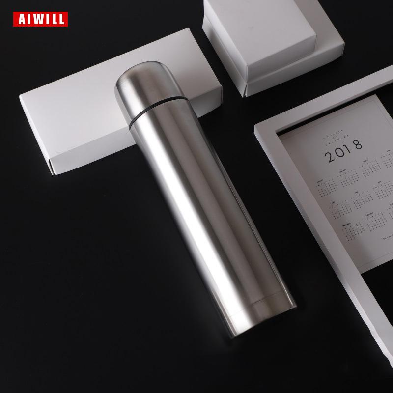 

AIWILL 350/500ML Coffee Thermos Water Bottle Stainless Steel Vacuum Flask Thermoses Travel Mug Thermo Cup Thermos Coffee Mugs 350ML серебряный