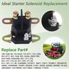 Universal Replacement Starter Solenoid Suitable With Various Mower Models For Consistent Starting Performances And Longevity