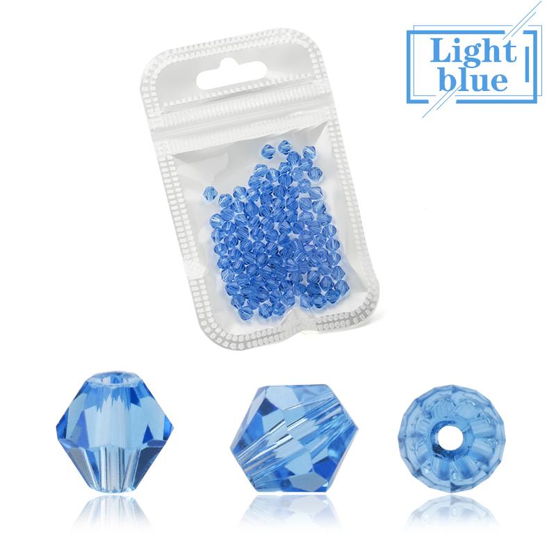 1000pcs  Wholesale Big Bag Colorful 4mm Bicone Crystal Beads Glass Beads Loose Spacer Beads Bracelet Jewelry Making Accessories