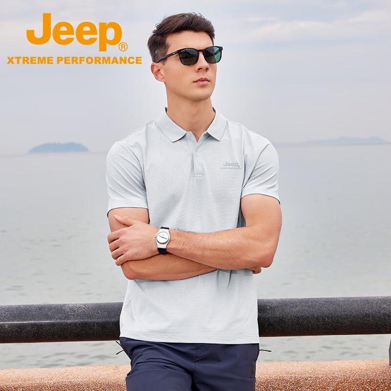 

JEEP Men s Quick-Dry Ice Silk Polo T-Shirt XL