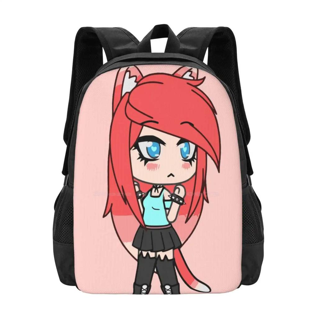 Gacha Life Klau Pattern Design Bag Student's Backpack Gachaverse Gachaworld Anime Manga Lunime Mike Bloxburg Game Online