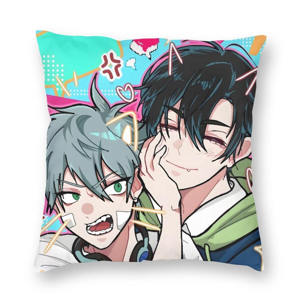 Alien Stage Anime Kissenbezug Druck Polyester Kissenbezug Geschenk Dekokissenbezug Bezug Auto Reißverschluss 45*45cm