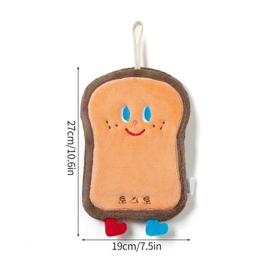 Cartoon Cats Hand Towels Kawaii Hanging Wipe Towel Soft Absorbent Hanging Cloth Kitchen Accessories Bathroom Towel Supplies