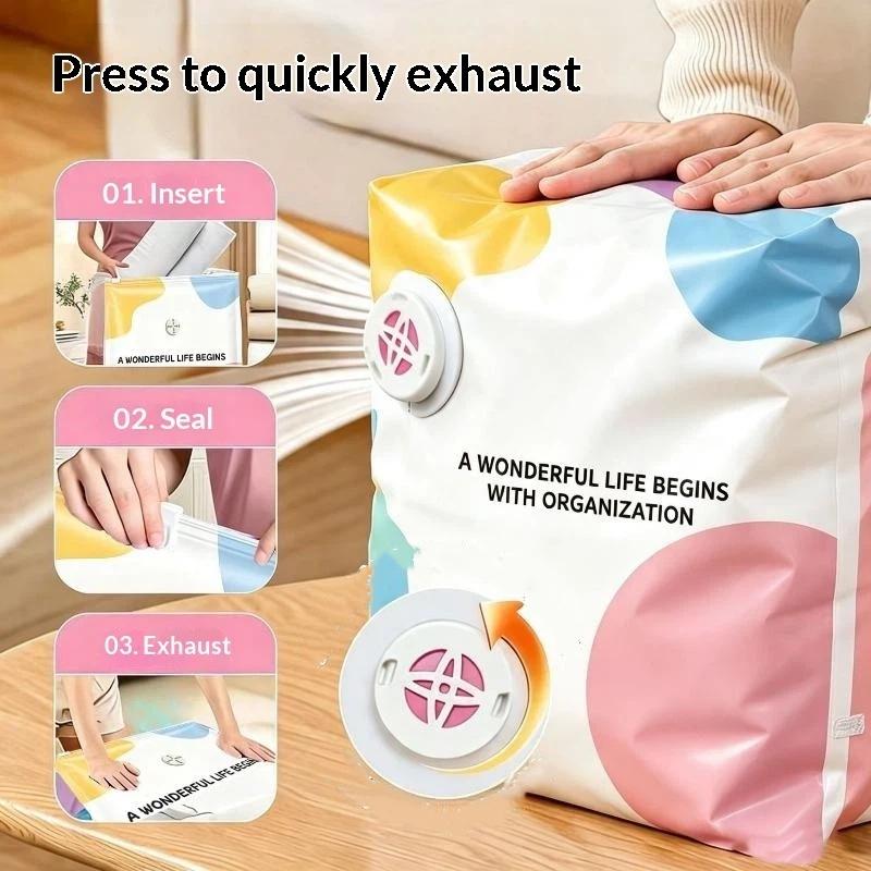 1 Unidad Bolsa de Compresión al Vacío Engrosada, Bolsa de Vacío Transparente para Edredón, Bolsa Doméstica para Almacenamiento y Clasificación de Ropa, Bolsa de Almacenamiento
