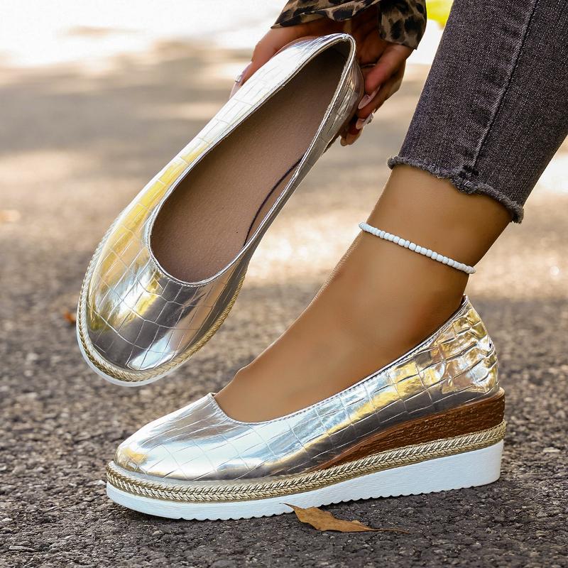 Women Sneakers Fashion Pointed Toe Office Shoes Ladies Spring Summer Wedges Women Party Shoes Outdoor Plus Size Sneakers Women