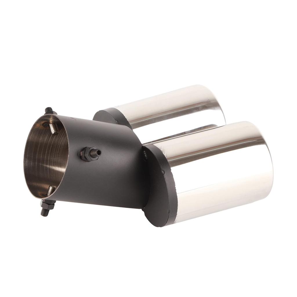 Muffler Cutter, Mini Car, Twin Exhaust Pipe, Qiilu Automotive Round Mouth Double Pipe Elbow