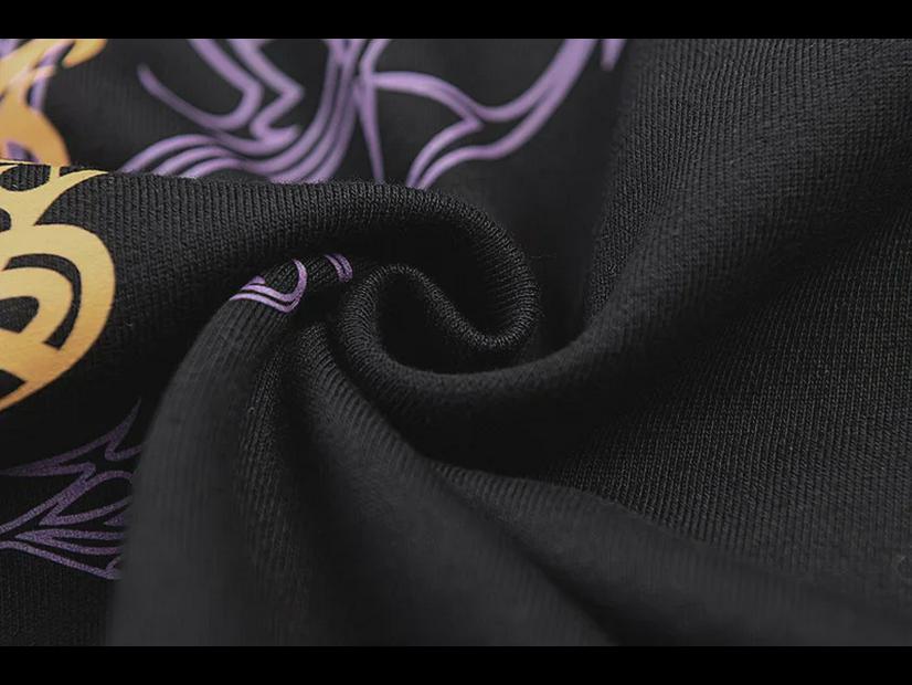 Sweat à capuche ample imprimé sanskrit hip-hop 2022 pour hommes et femmes