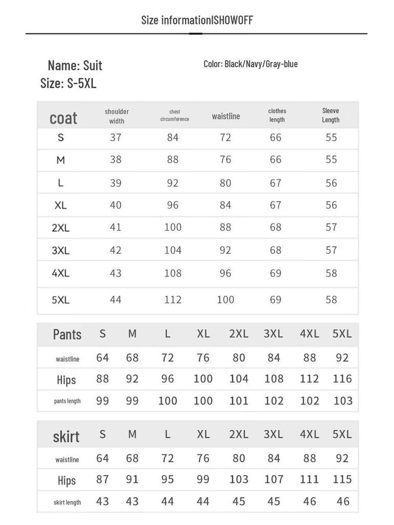 Women's Professional Slim-Fit Suit Set