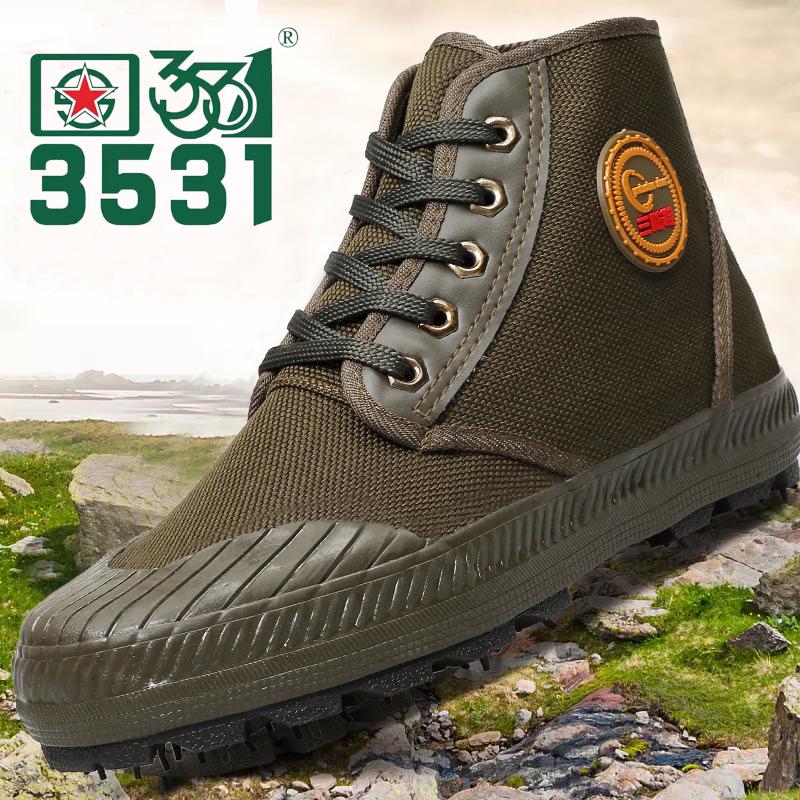 

Мужская рабочая обувь с высоким берцем, износостойкая, нескользящая, для весны и осени - новый стиль, резиновая обувь для строительства на открытом воздухе 42