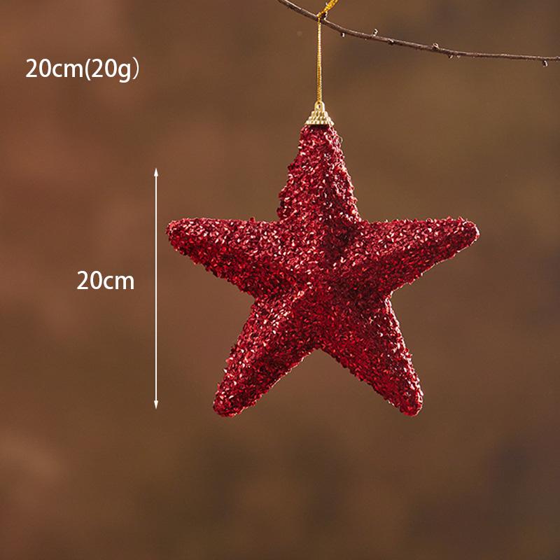 Luminous Christmas Ornaments: Star Tree Topper & Ball Set for Festive Decoration