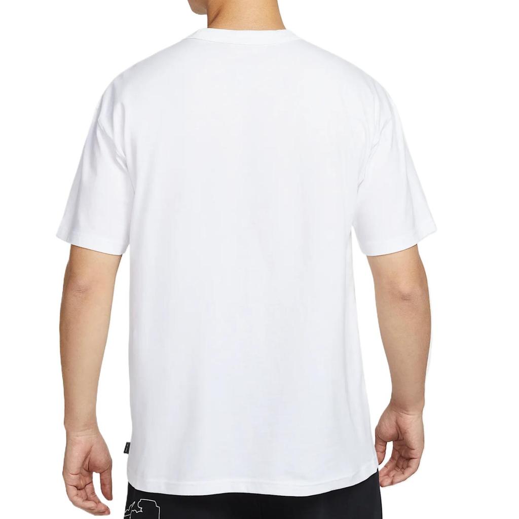Nike Sportswear Loose Fit Drop Shoulder Casual Soft Short Sleeve T-Shirt Men Tops White HJ0575100