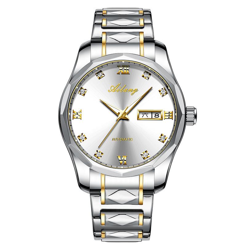 Klassische Hochwertige AILANG Uhren 8612 Wasserdicht Gold Kalender Business Mechanische Uhr Edelstahl Automatische Armbanduhr