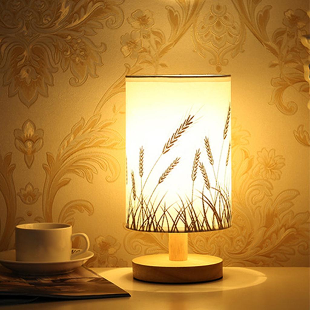 New Modern Soft Warm White Linen Touch Table Lamp - Elegant LED Nightstand Lamp with Soft Lighting for Bedroom and Living Room