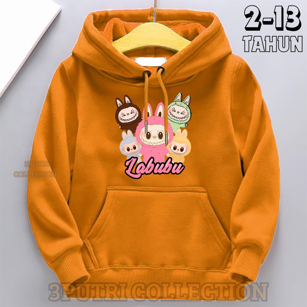 Children's Hoodie New Trendy Labubu Kids Cute Cartoon Casual Daily Hoodie 100-160cm Boys Girls