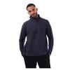 Mens Textured Knit Half Zip Fleece Top